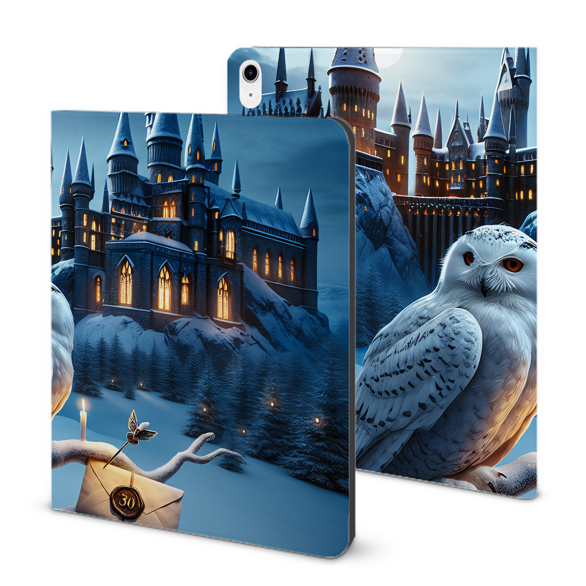 （画像用） Harry Potter ハリー・ポッターシリーズ IPad ケース ブック型 PUレザー TPU 耐衝撃 軽量 薄型 ペン収納なし 全面保護 IPad 各モデル対応